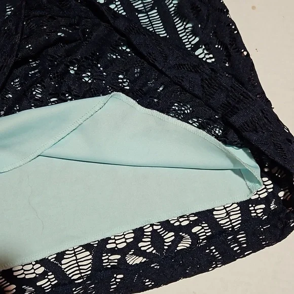 Covington | Blue and Aqua  Lace A-line Dress - Picture 10 of 10